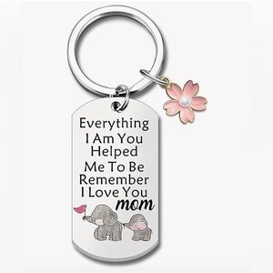 Sentimental Keychain with Elephant Design